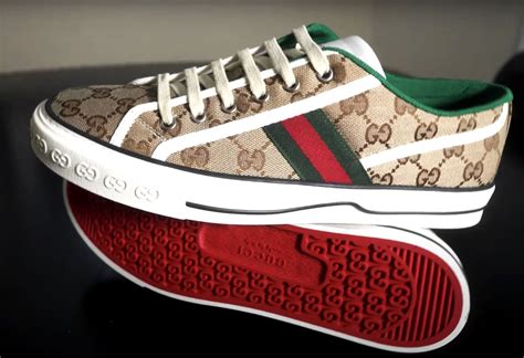 gucci tennis 1977 on feet|gucci tennis 1977 used.